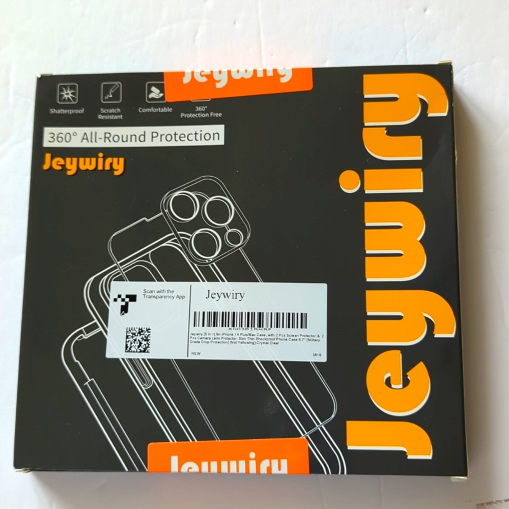 New Jeywiry Shatterproof Phone case for iPhone 14 Plus/Max